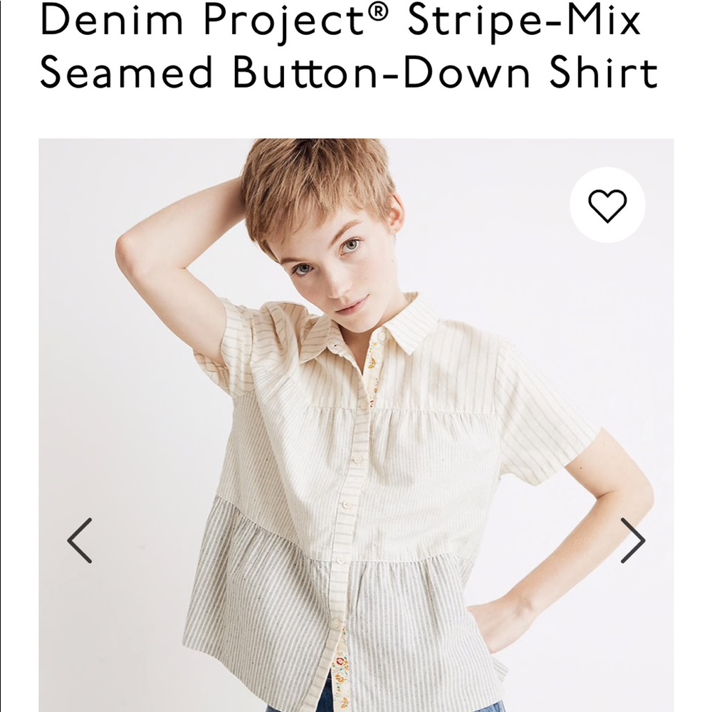 Madewell x The Denim Project Tiered Shirt